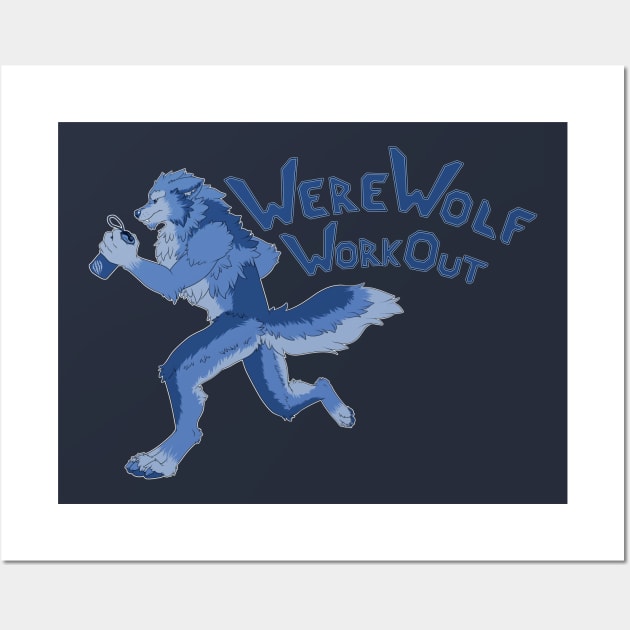 Werewolf Workout Wall Art by SierraAshura